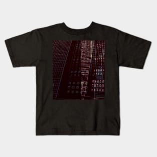 Outline skyscrapers light and shadow Kids T-Shirt